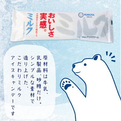 久保田食品　ミルクアイスキャンデー　80ml×20本セット