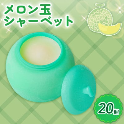久保田食品　メロン玉シャーベット　110ml×20個セット