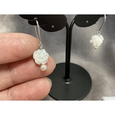 あこや真珠/ローズシェルピアス