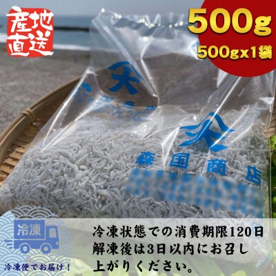 しらす干し(釜揚げちりめん)高知県土佐湾産500g(500g×1袋)新鮮・ふわふわ鮮度抜群!