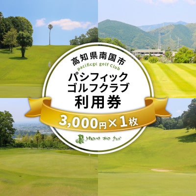 パシフィックゴルフクラブ　商品券3,000円分