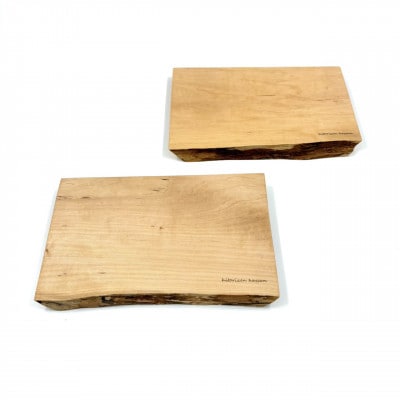 ガラスのような木のお皿「一人膳 八寸」カエデ　Sサイズ　2枚セット