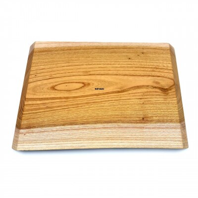 ガラスのような木のお皿「一人膳 八寸」ケヤキ　Lサイズ　1枚