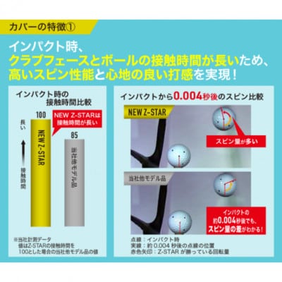 【数量限定】ゴルフボール　スリクソンZ-STAR ディバイド　ホワイトイエロー　1ダース