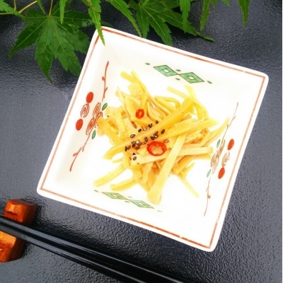 旅館の朝食をお家で!富士宮市の宿「芝川苑」の朝食セット(4月限定!たけのこの味噌漬け)