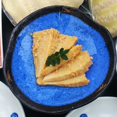 旅館の朝食をお家で!富士宮市の宿「芝川苑」の朝食セット(4月限定!たけのこの味噌漬け)