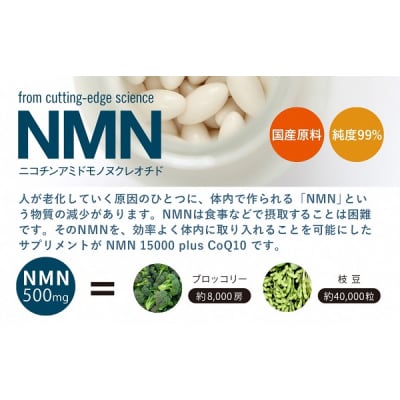 NMN15000 plus CoQ10 (15,000mgの高配合)