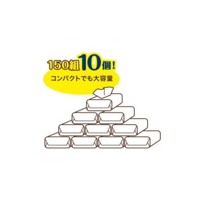エリエール i:na(イーナ)ソフトパックティシュー 150組 10パック×10(100パック)