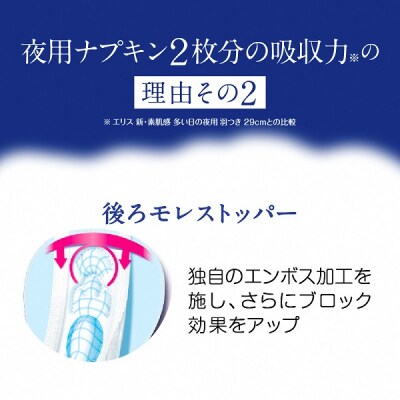 エリス 朝まで超安心 330 特に多い日の夜用 羽つき 33cm ほどよく多め 20枚×16パック