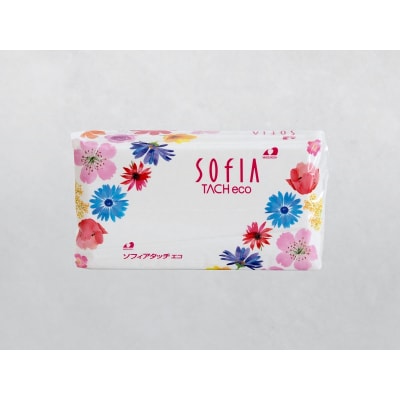 マスコー製紙 ソフィアタッチエコ ティッシュペーパー 150組×5個×20パック (100個)
