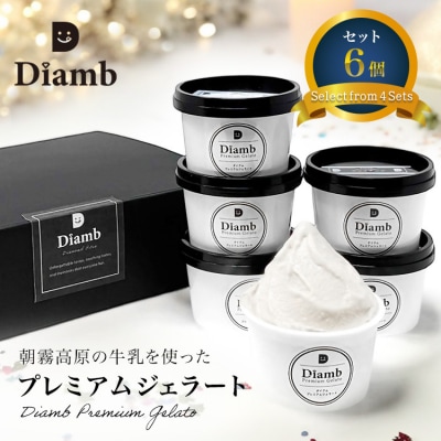 ダイアムプレミアムジェラート 100ml×6個 【フレーバー2種:ミルク・チョコ】