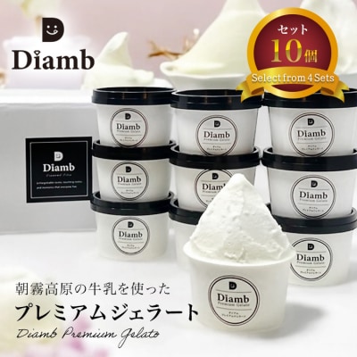 ダイアムプレミアムジェラート 100ml×10個 【フレーバー1種:ミルク】