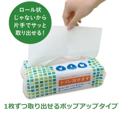 マスコー製紙 トイレ流せます 100組(200枚)×30個