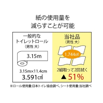 マスコー製紙 トイレ流せます 100組(200枚)×30個