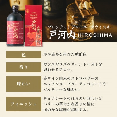 ブレンデットジャパニーズウイスキー戸河内HIROSHIMA700ml