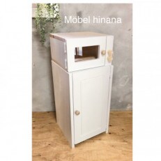 メーベルヒナナ　木製　L・Lワイドサイズ　ナチュラル用　レンジ・冷蔵庫セット　ナチュラル
