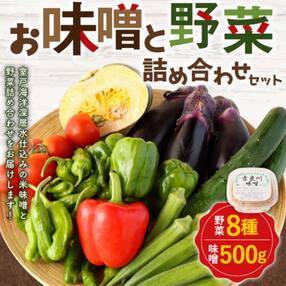 お味噌と8品野菜セット