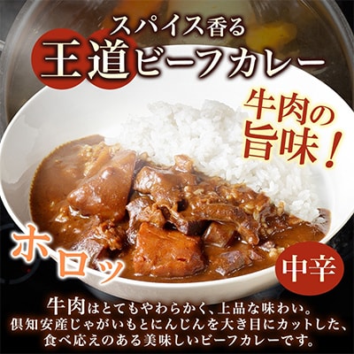 【無地熨斗付き】倶知安野菜のほろほろビーフカレー 中辛 200g×3個