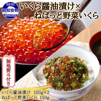 【無地熨斗付き】北海道産 いくら醤油漬け ねばっと野菜いくら 北海道 倶知安町