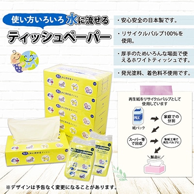 【毎月定期便】とけまるくん ボックスティッシュ 20箱 ポケットティッシュ 120個 全12回