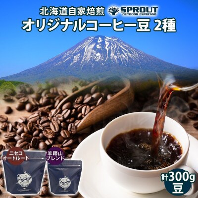 自家焙煎 オリジナル コーヒー 豆 2種 セット 計300g 珈琲 SPROUT N20/Y10