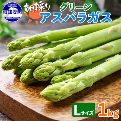 2025年 先行受付 北海道 アスパラガス グリーン(Lサイズ)約1kg 新鮮 産地直送 倶知安町
