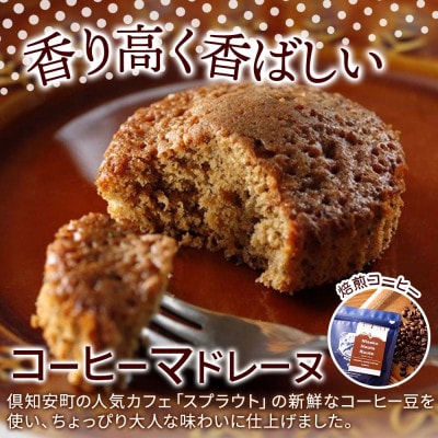 北海道 マドレーヌ 2種セット 計12個 たまごのマドレーヌ コーヒーマドレーヌ 倶知安町