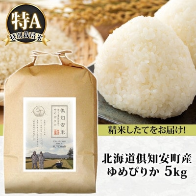 北海道 倶知安町産 ゆめぴりか 特別栽培米 精米 5kg 特A 白米 米 ショクレン 倶知安町
