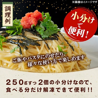 訳あり 無着色 辛子明太子 小切 250g×2 計500g