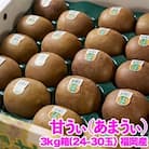 【宇美】さとふる限定!福岡ブランドキウイ「甘うぃ(あまうぃ)」約3kg箱(24-30玉)