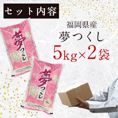 福岡の人気銘柄!!福岡県産夢つくし5kg×2袋(合計10kg)(宇美町)
