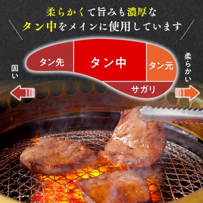 薄切り牛タン　醤油タレ味　焼き肉用　500g　3人前　外国産
