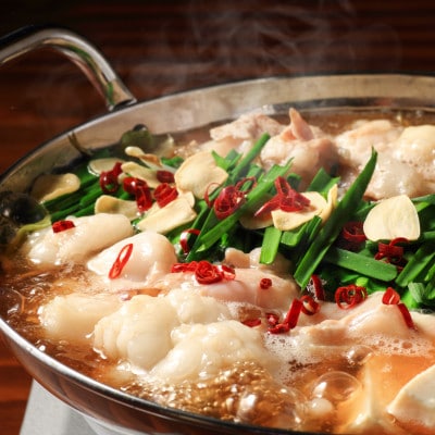 訳あり!博多醤油もつ鍋2人前と辛子明太子(切子)1個セット(宇美町)