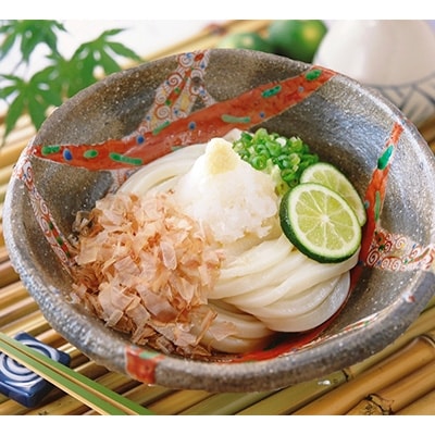 宇多津町　【夏季限定】　本場さぬきうどん　冷やしぶっかけ&涼風ざるうどんセット　BZS-03