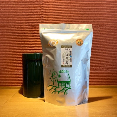 近江特上ほうじ茶ティーバッグ7g60P　&　特大茶缶