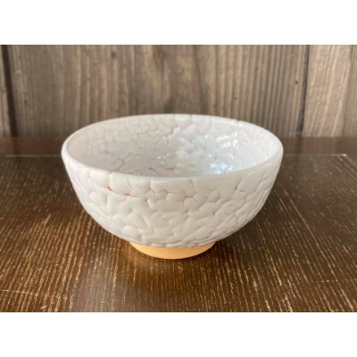 龍爪梅花皮 ちょっと茶碗　赤(11cm)