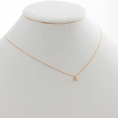 【10金イエローゴールド ダイヤモンドネックレス】0.1ct 飾らない美しさ 6本たてづめペンダント