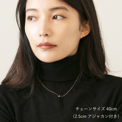 【10金 ダイヤモンドネックレス】華奢で可愛い 毎日を輝かせる 印象的 ムーンデザイン レディース