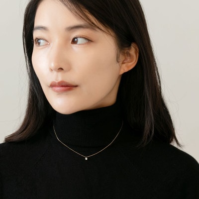 高級品 K18イエローゴールドとダイヤモンドが美しいネックレス 6本たて