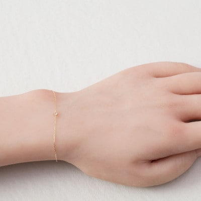 【10金 ブレスレット】6月誕生石ムーンストーン 毎日使える 天然石ジュエリー K10 ゴールド