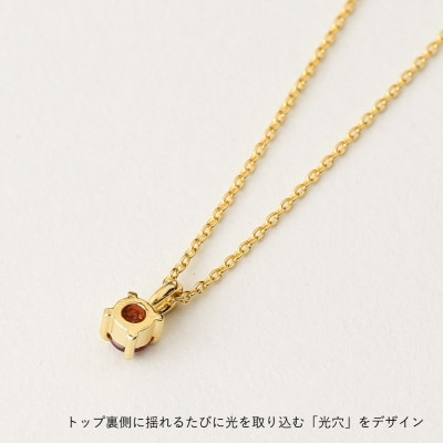 【4月誕生石 クォーツネックレス】SV925 K18プレーティング こだわりのバースストーン
