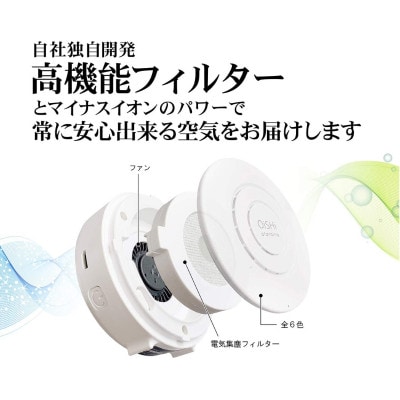 《大津市》小型空気清浄器+アロマディフューザー「OiSHi」アイスミント