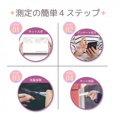 INNER HARMOY CHECK 毛髪ストレス検査キット(3ヶ月分)