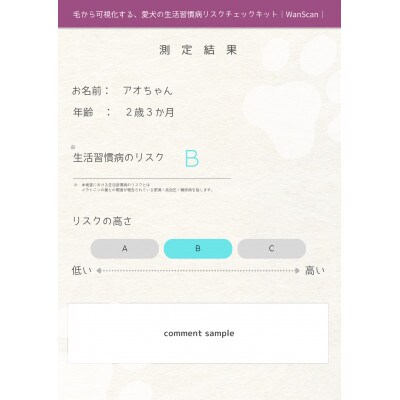 Wan Scan 愛犬用健康検査キット