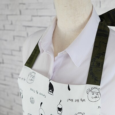 ねこ柄フリルエプロン(大人用)ラブリーグレイス[No5354-0920]