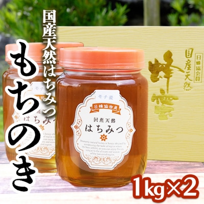 はちみつ 国産 100% 天然はちみつ もちのき 2kg (1kg×2)[No5354-0212]