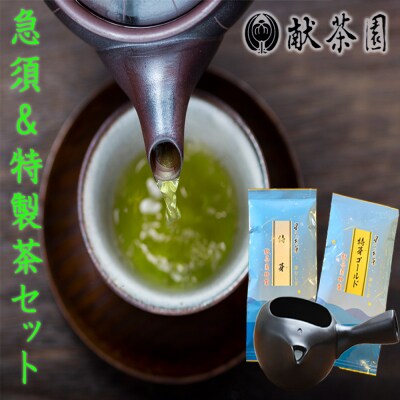 オープン急須～玄Kuro～ 急須 &特製茶セット