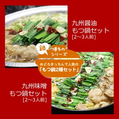 もつ鍋 2種 食べ比べ セット 和風醤油&まぼろしの味噌味[No5354-0254]