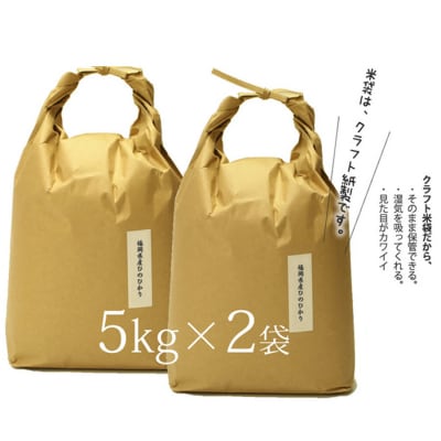 R7年産 無洗米 10kg 福岡県産 ひのひかり 米[No5354-0267]