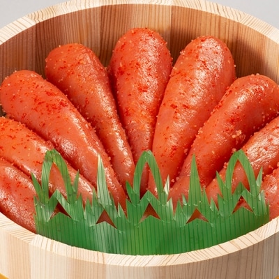 明太子 丹念仕立て 蔵出し 辛子明太子 木樽入り 550g[No5354-0011]